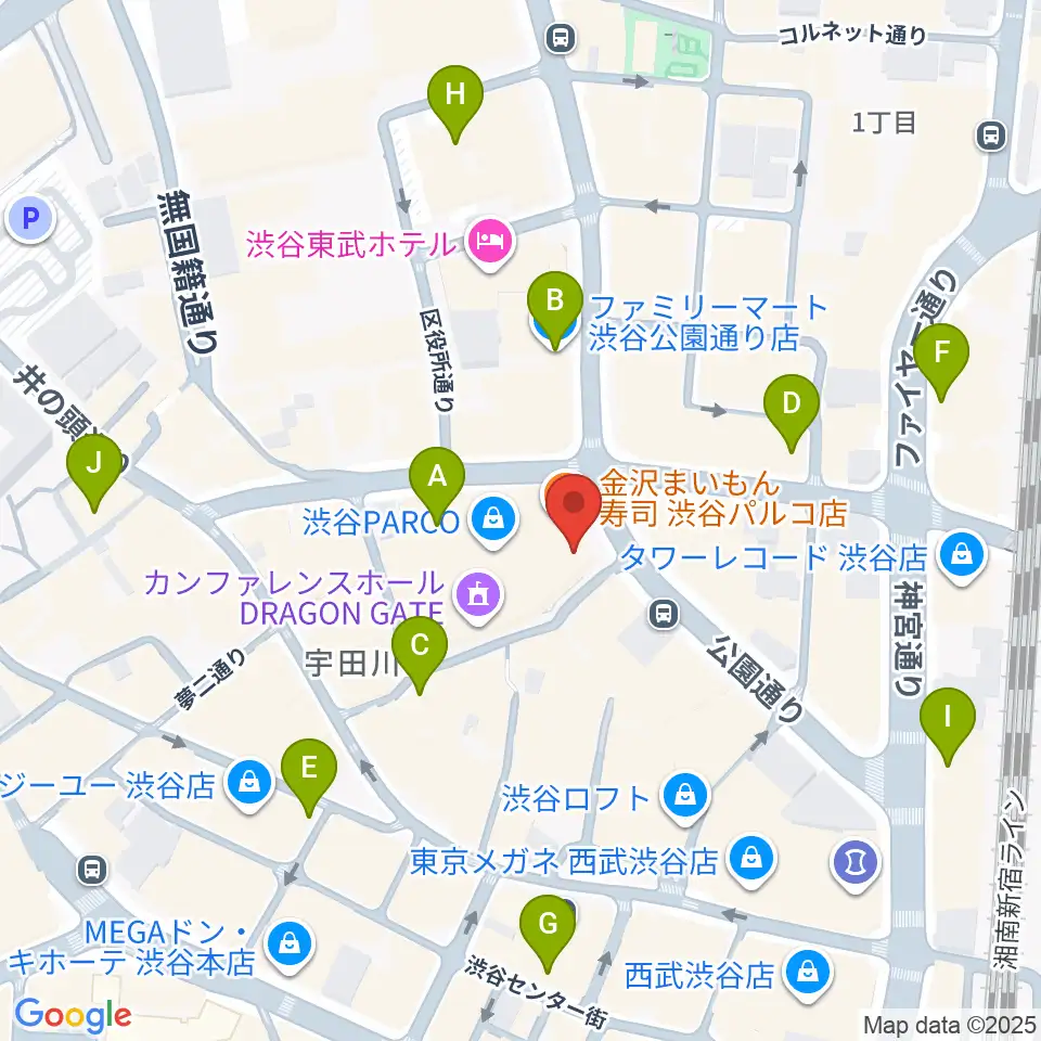 ホワイトシネクイント周辺のコンビニエンスストア一覧地図