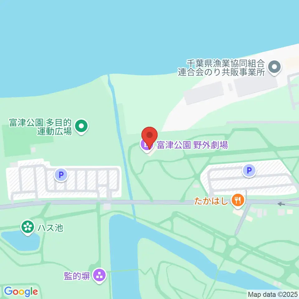 富津公園 野外劇場周辺のコンビニエンスストア一覧地図