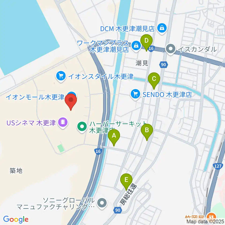 コンドー楽器ミュージックサロン周辺のコンビニエンスストア一覧地図
