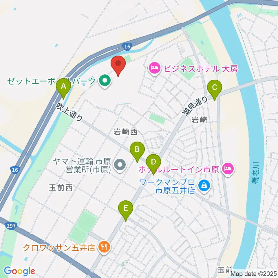 ゼットエーオリプリスタジアム周辺のコンビニエンスストア一覧地図