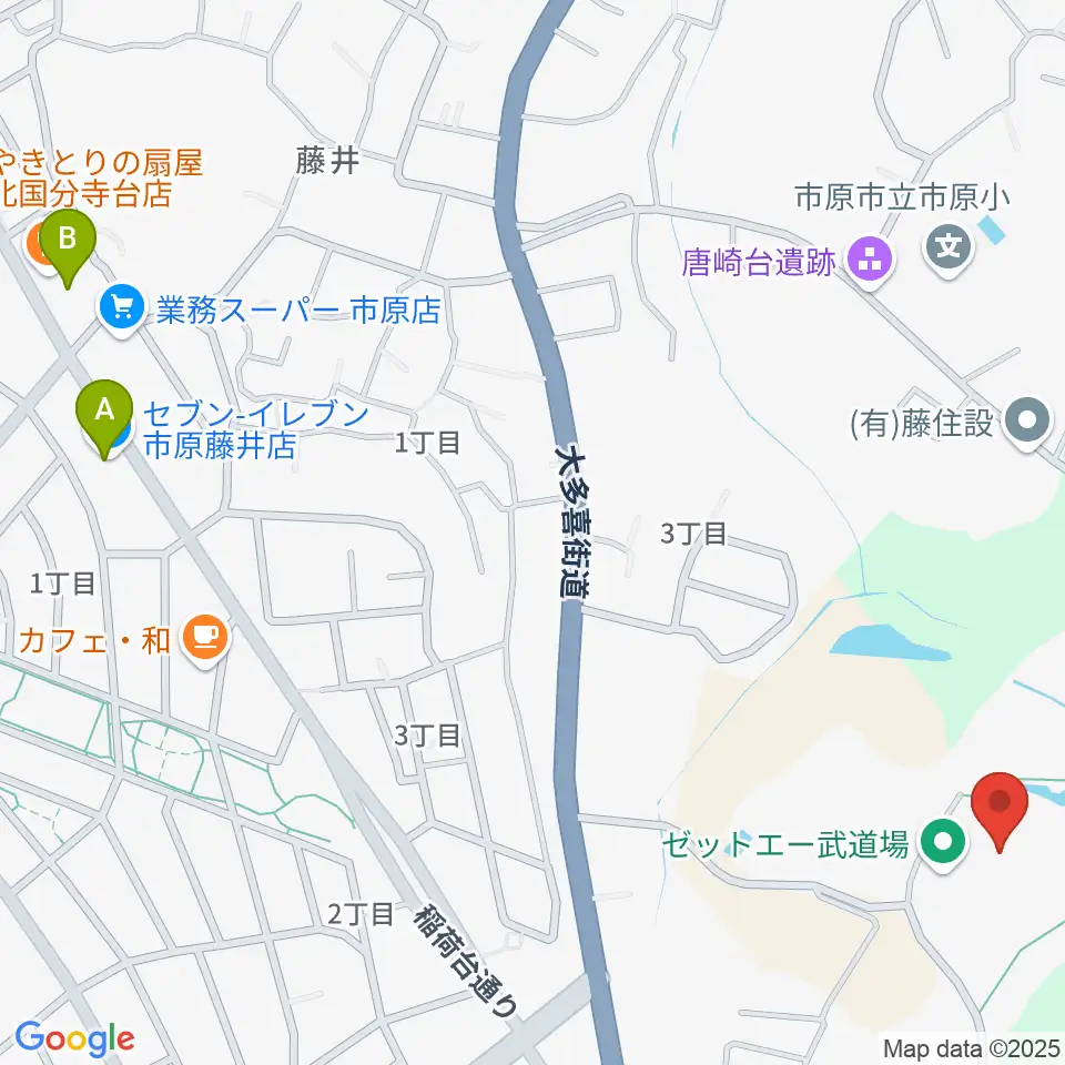 ゼットエー武道場周辺のコンビニエンスストア一覧地図