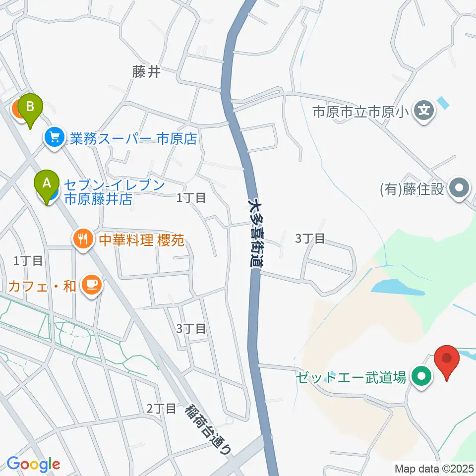 ゼットエー武道場周辺のコンビニエンスストア一覧地図