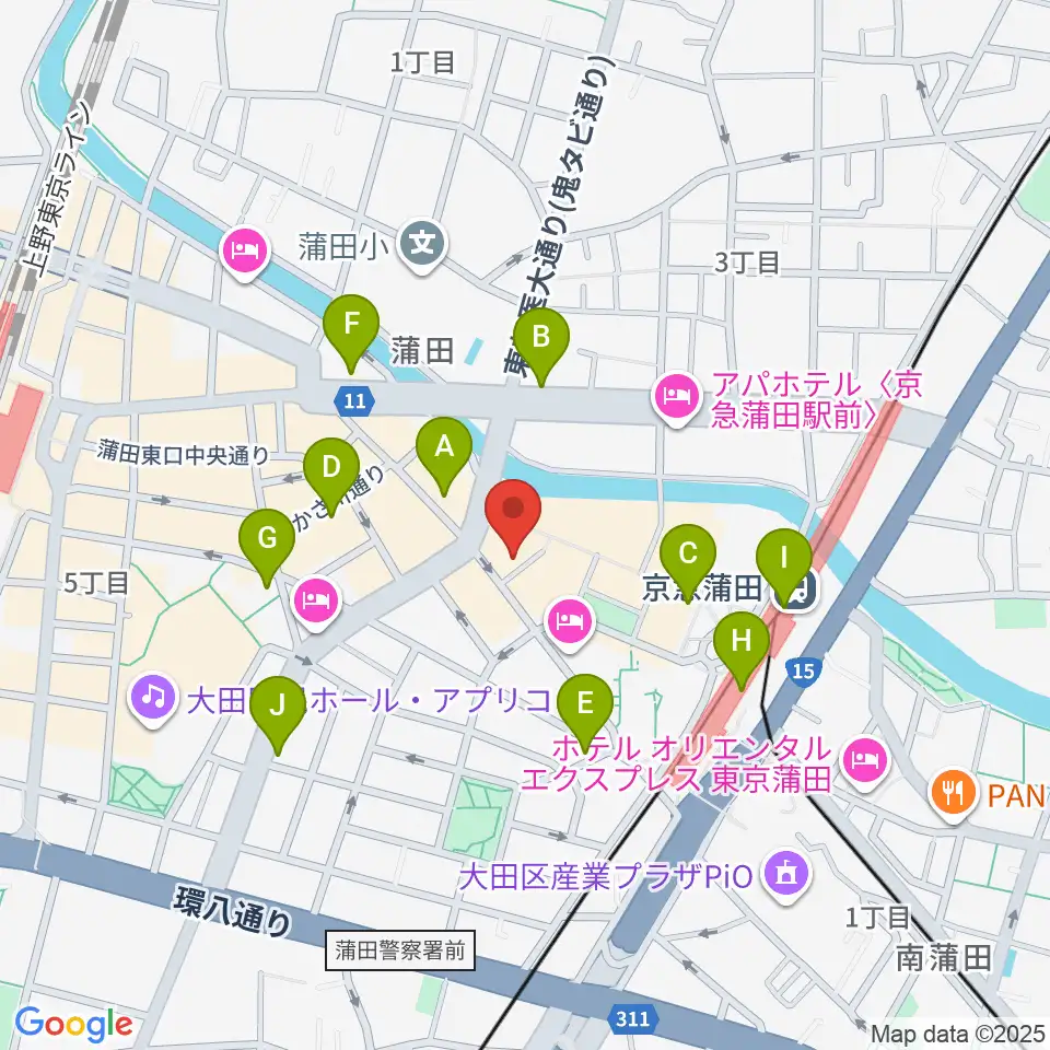 スタジオポハサ周辺のコンビニエンスストア一覧地図