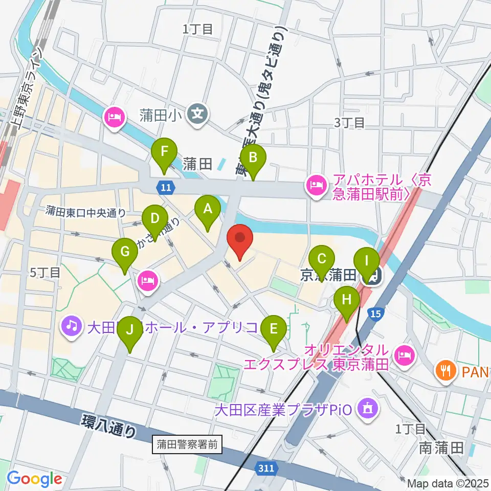スタジオポハサ周辺のコンビニエンスストア一覧地図