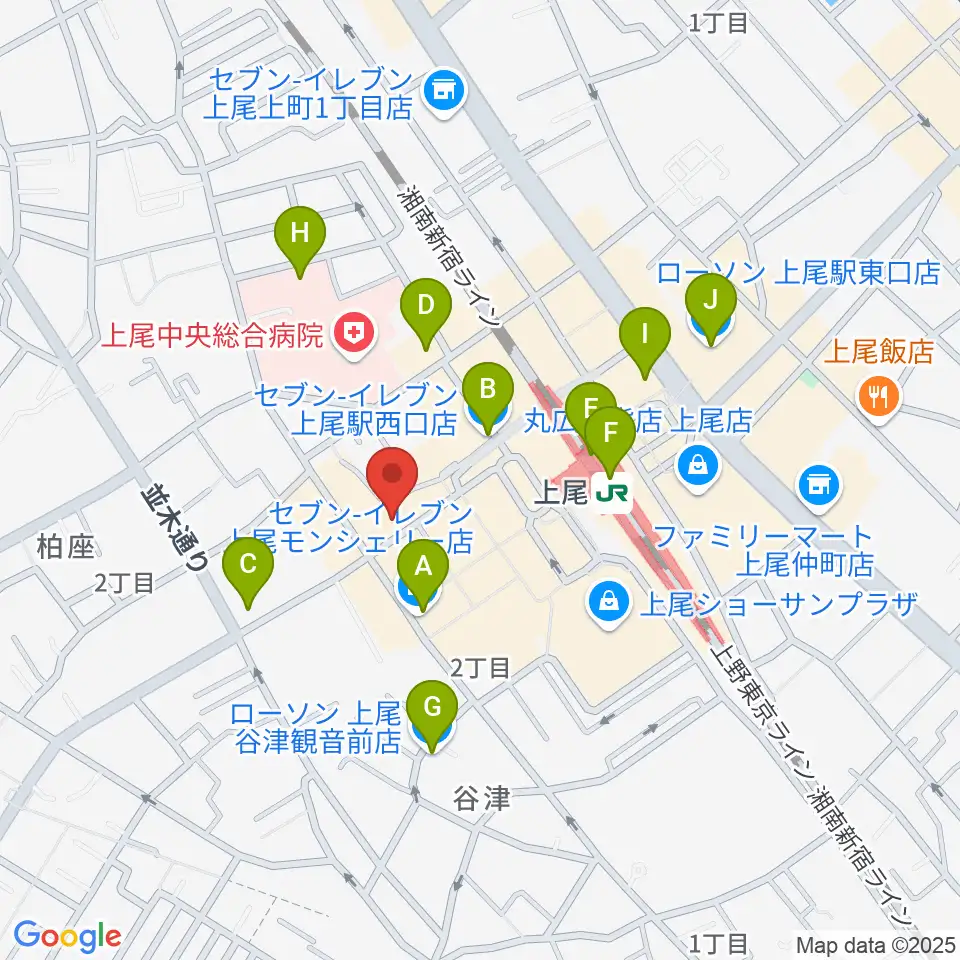 Dover Guitar Shop周辺のコンビニエンスストア一覧地図