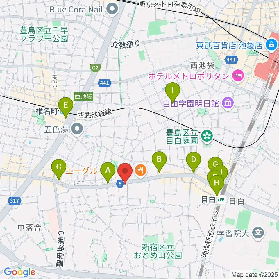 スタジオアルル・スタジオ銀河周辺のコンビニエンスストア一覧地図