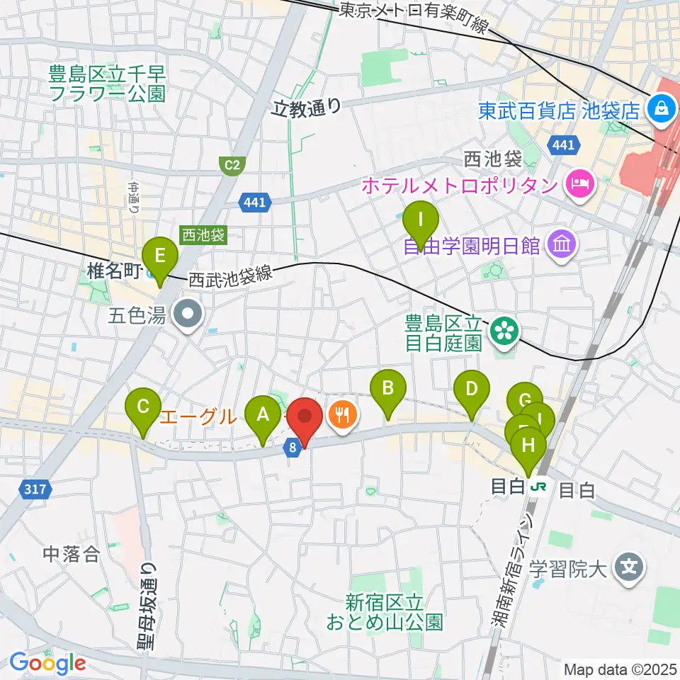 スタジオアルル・スタジオ銀河周辺のコンビニエンスストア一覧地図