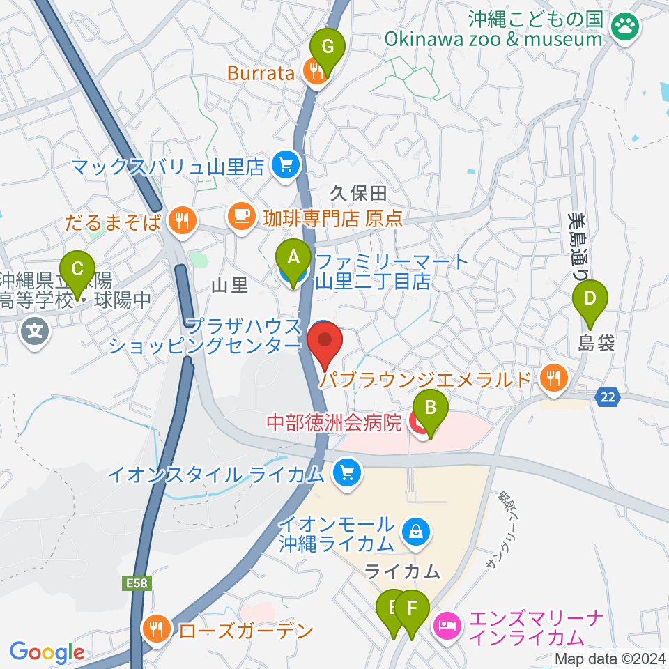 シネマプラザハウス周辺のコンビニエンスストア一覧地図