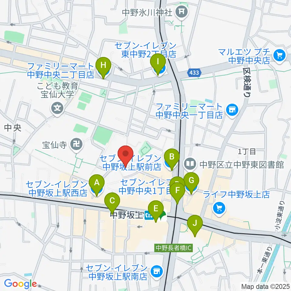 Gold Rush Studio周辺のコンビニエンスストア一覧地図