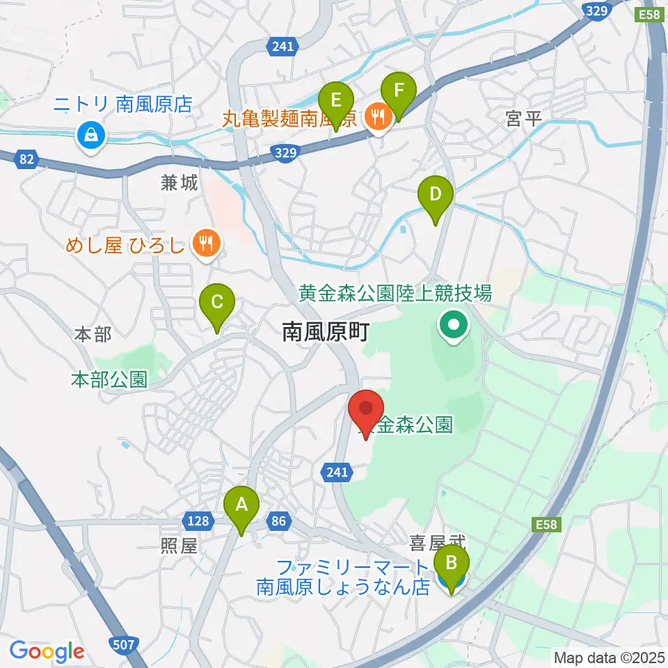 南風原町立中央公民館周辺のコンビニエンスストア一覧地図