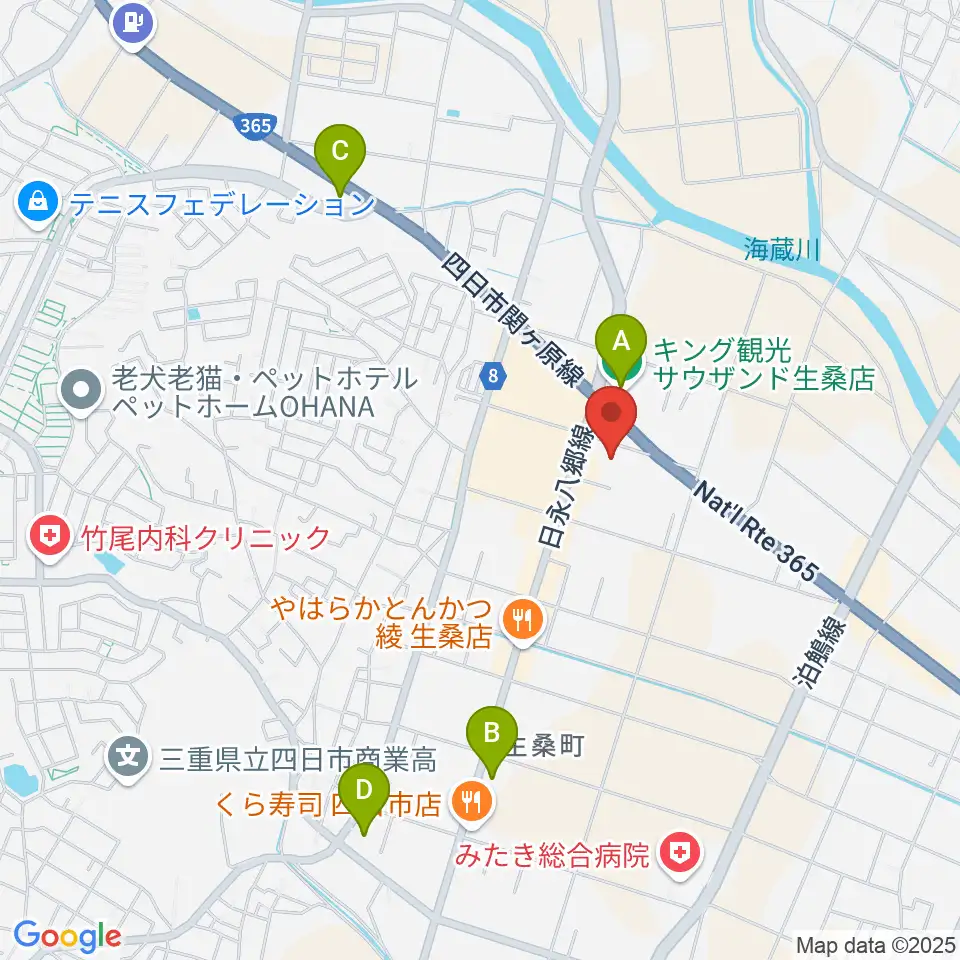 おふろcafé 湯守座周辺のコンビニエンスストア一覧地図
