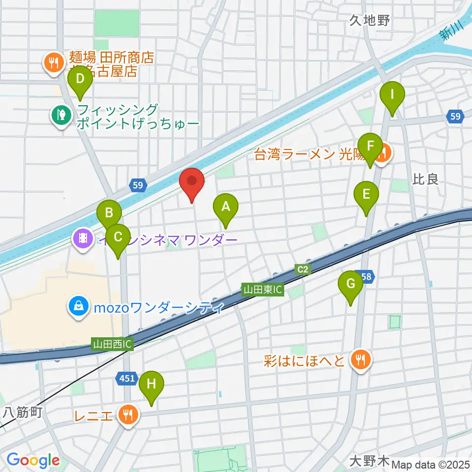 OVERLOAD STUDIO周辺のコンビニエンスストア一覧地図