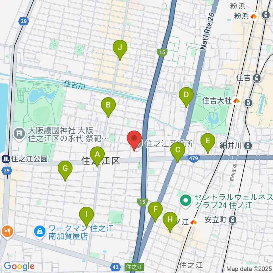 すみのえ舞昆ホール周辺のコンビニエンスストア一覧地図