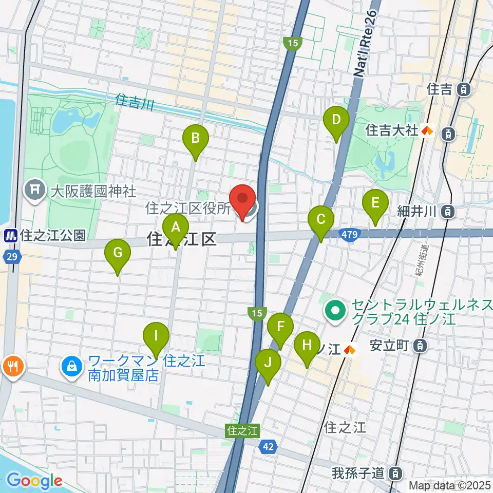 すみのえ舞昆ホール周辺のコンビニエンスストア一覧地図