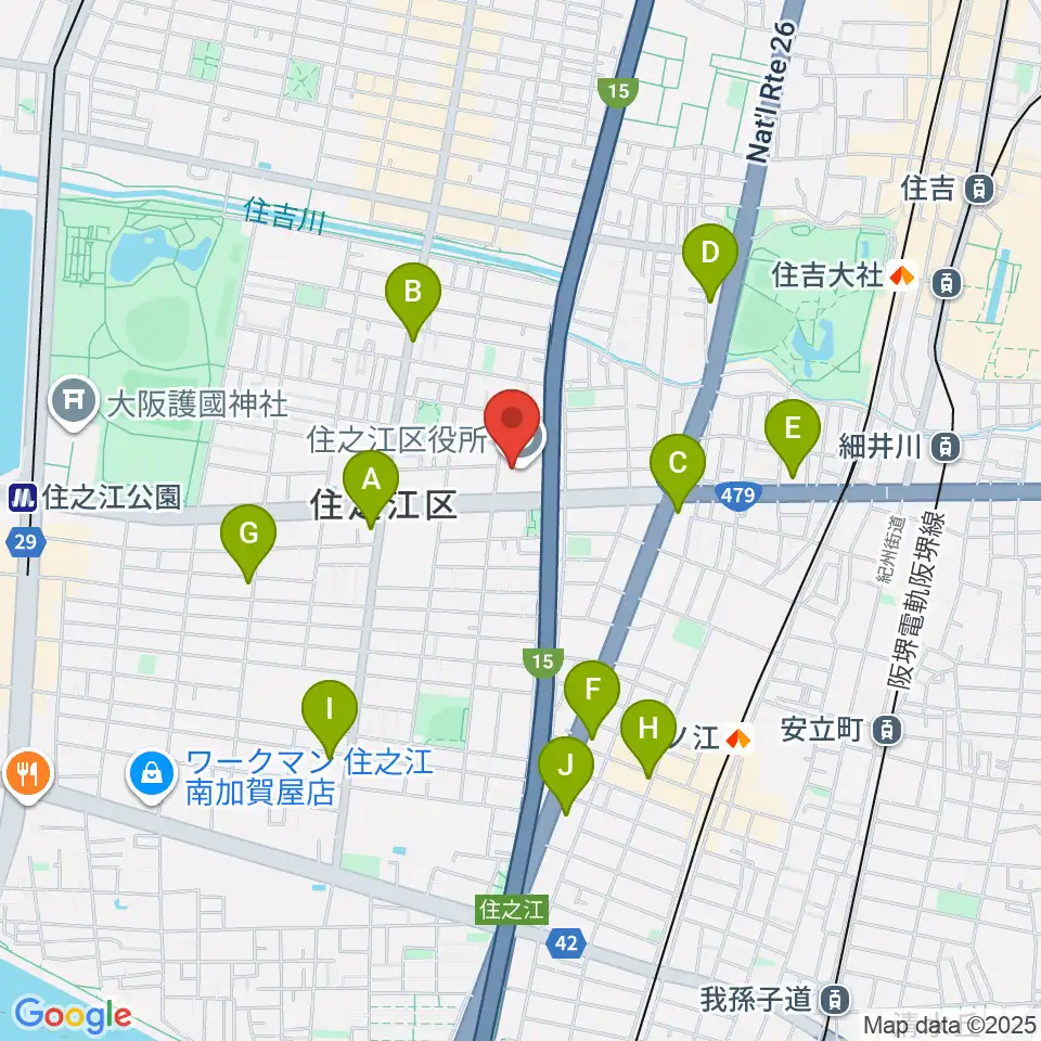 すみのえ舞昆ホール周辺のコンビニエンスストア一覧地図