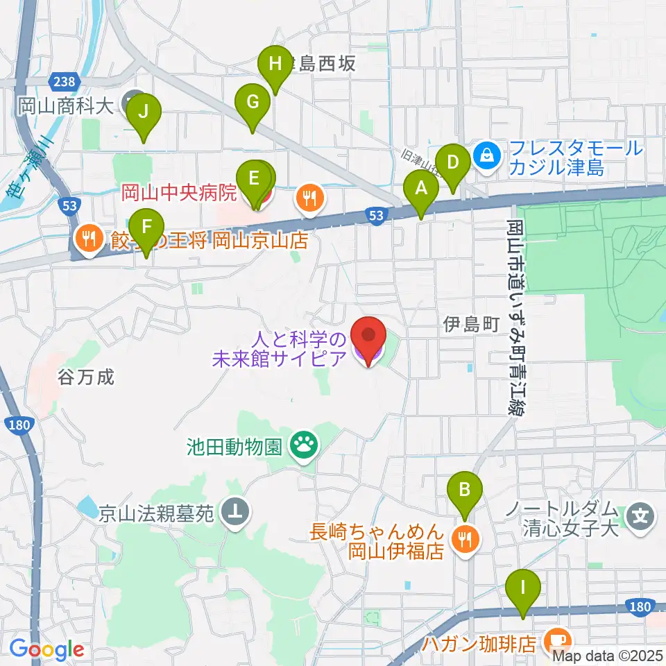 人と科学の未来館サイピア周辺のコンビニエンスストア一覧地図