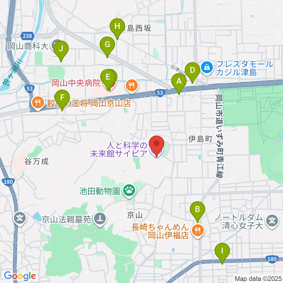 人と科学の未来館サイピア周辺のコンビニエンスストア一覧地図