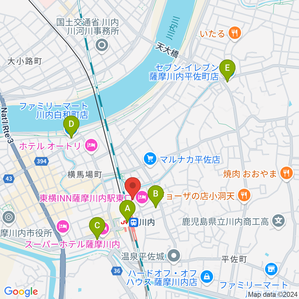 SSプラザせんだい周辺のコンビニエンスストア一覧地図