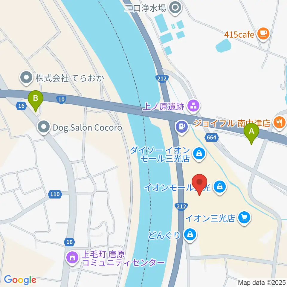 セントラルシネマ三光周辺のコンビニエンスストア一覧地図