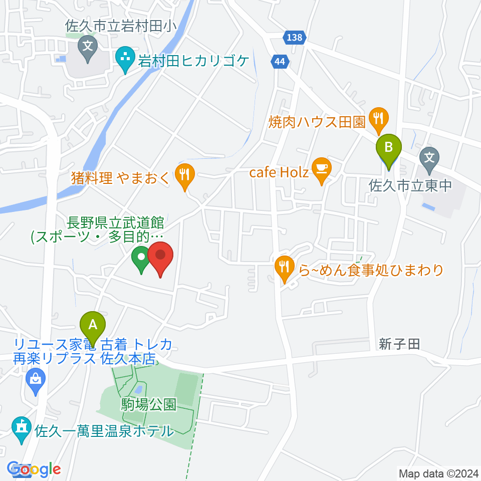 長野県立武道館周辺のコンビニエンスストア一覧地図