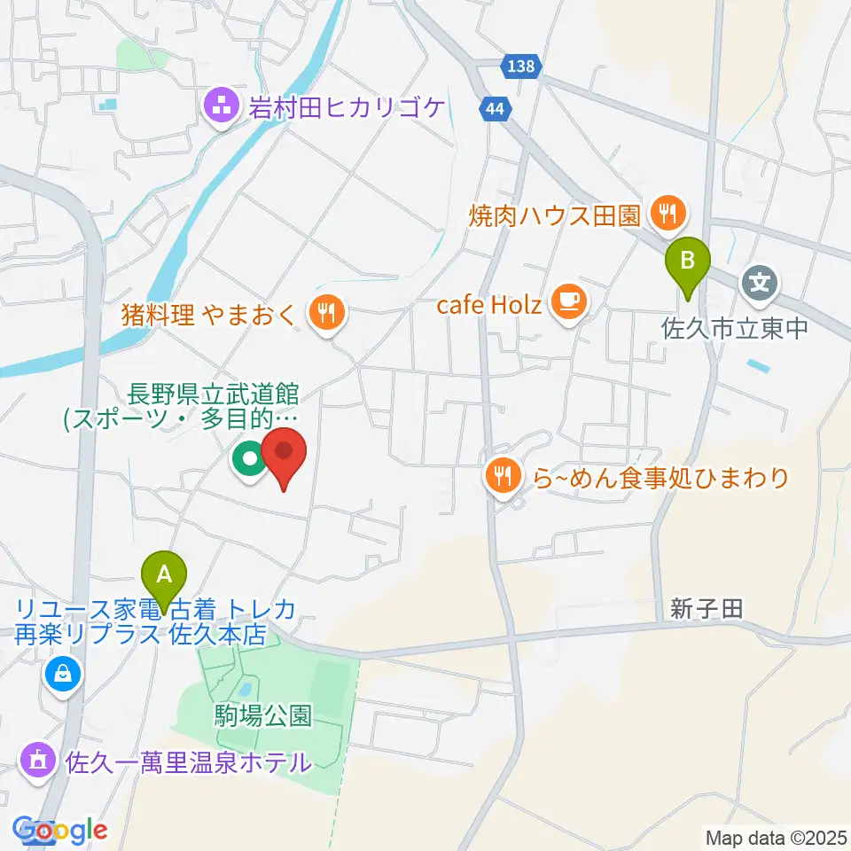 長野県立武道館周辺のコンビニエンスストア一覧地図