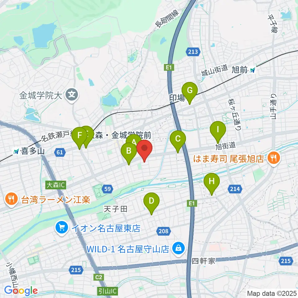 藤チェロ教室周辺のコンビニエンスストア一覧地図