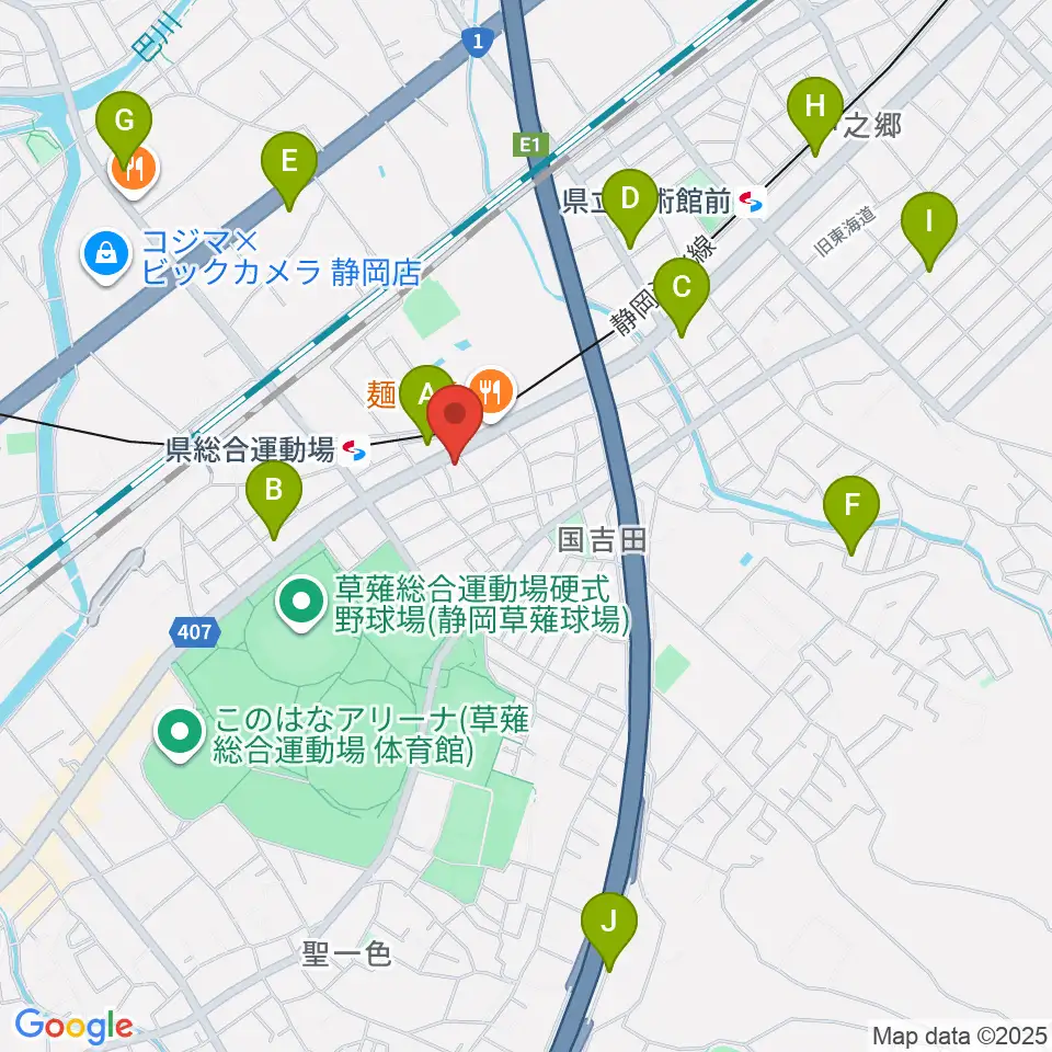 音楽舎周辺のコンビニエンスストア一覧地図