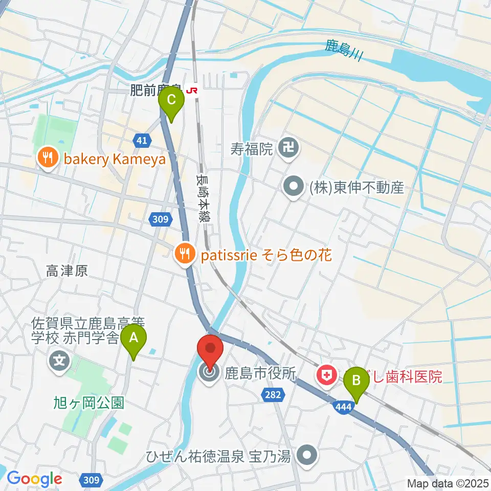 鹿島市民文化ホール サクラス周辺のコンビニエンスストア一覧地図