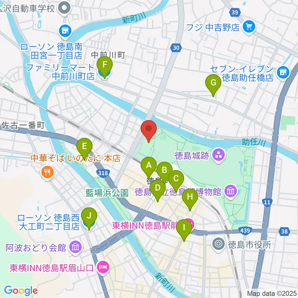 とくぎんトモニアリーナ周辺のコンビニエンスストア一覧地図