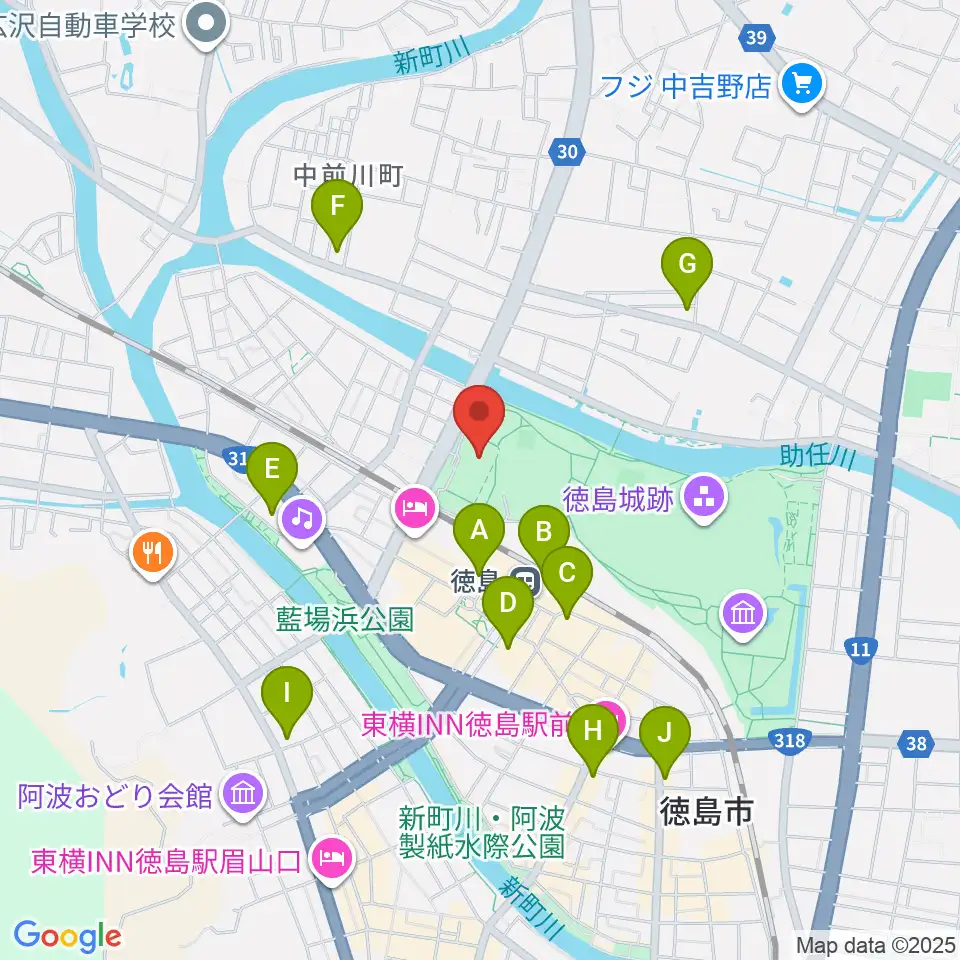 とくぎんトモニアリーナ周辺のコンビニエンスストア一覧地図