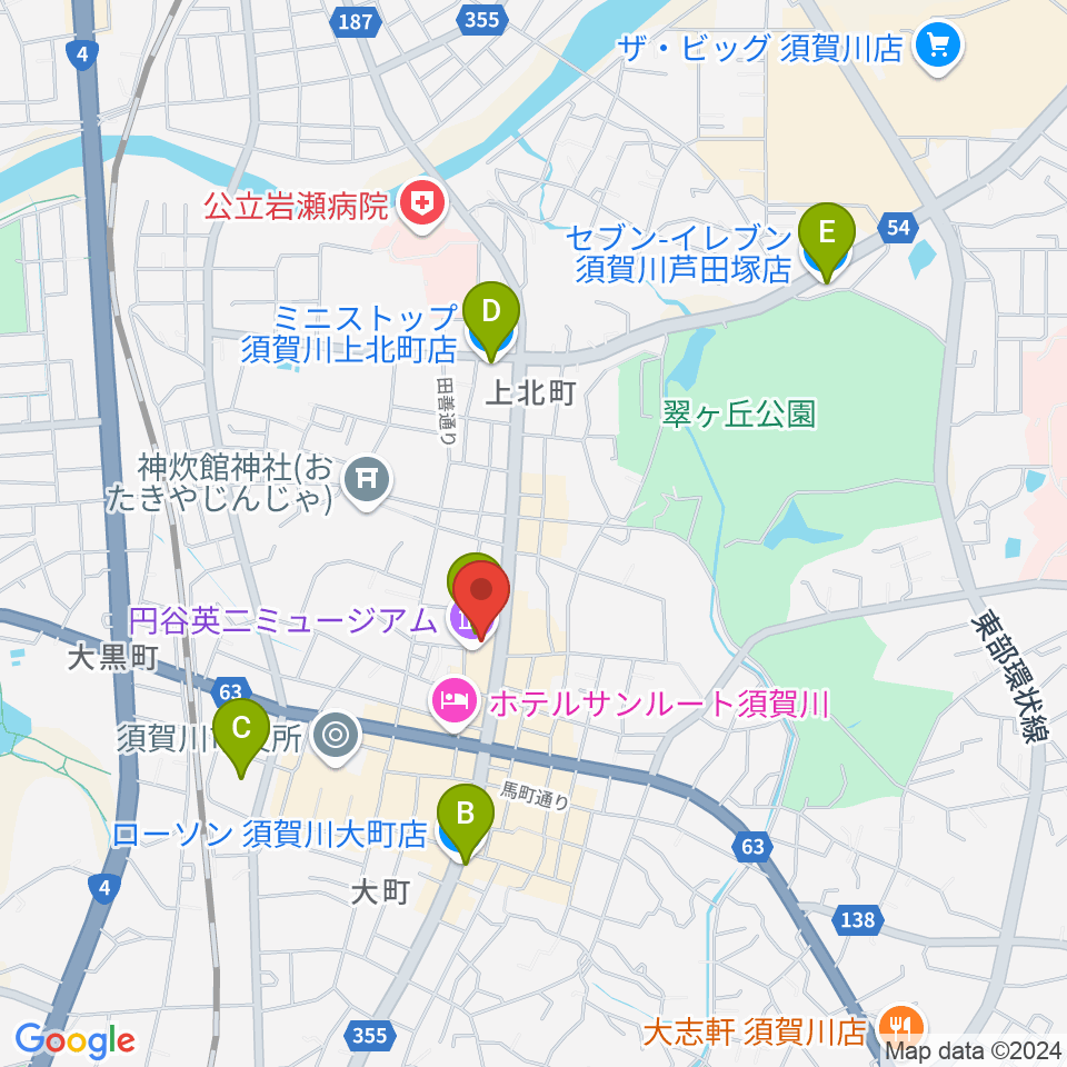 ウルトラFM周辺のコンビニエンスストア一覧地図