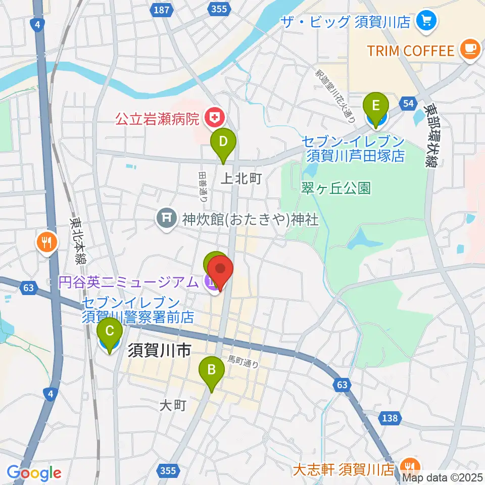 ウルトラFM周辺のコンビニエンスストア一覧地図