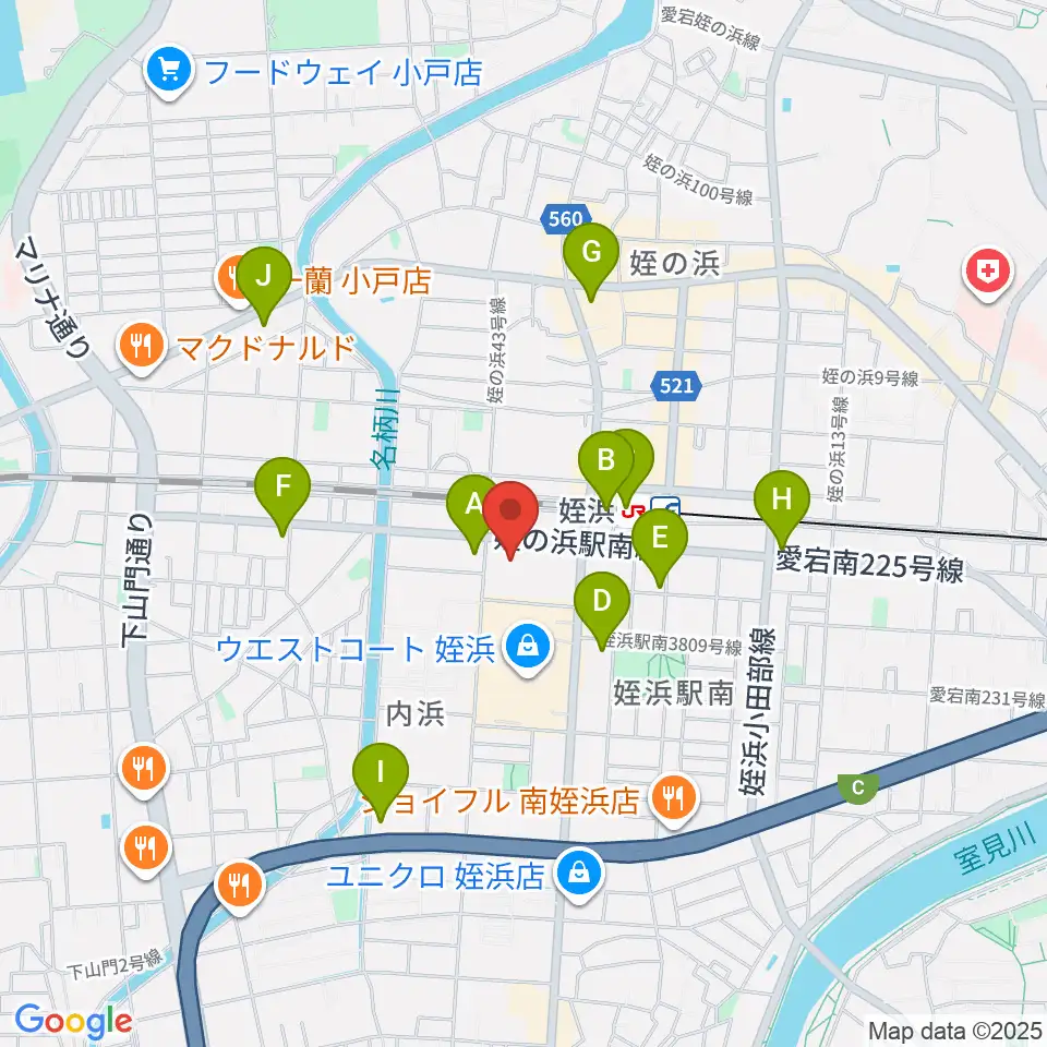 福岡市立西市民センター周辺のコンビニエンスストア一覧地図