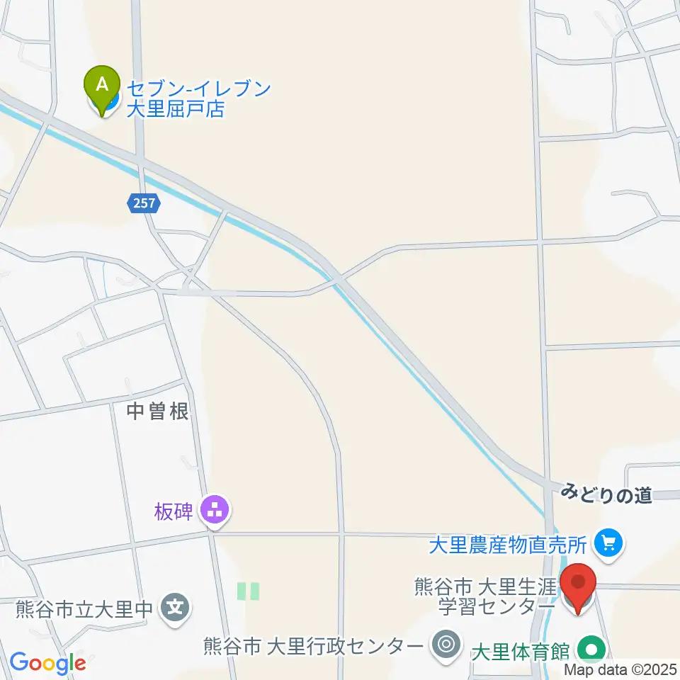 大里生涯学習センター「あすねっと」周辺のコンビニエンスストア一覧地図