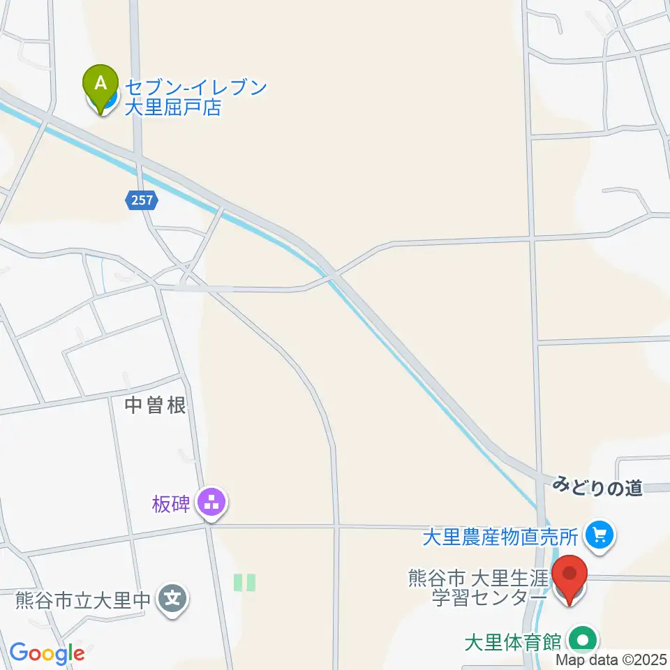 大里生涯学習センター「あすねっと」周辺のコンビニエンスストア一覧地図