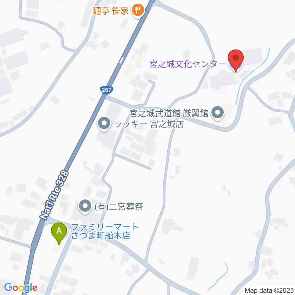 宮之城文化センター周辺のコンビニエンスストア一覧地図