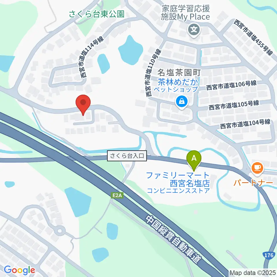 志間ギター・ウクレレ教室周辺のコンビニエンスストア一覧地図