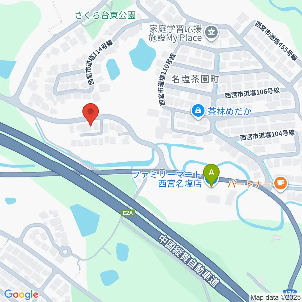 志間ギター・ウクレレ教室周辺のコンビニエンスストア一覧地図