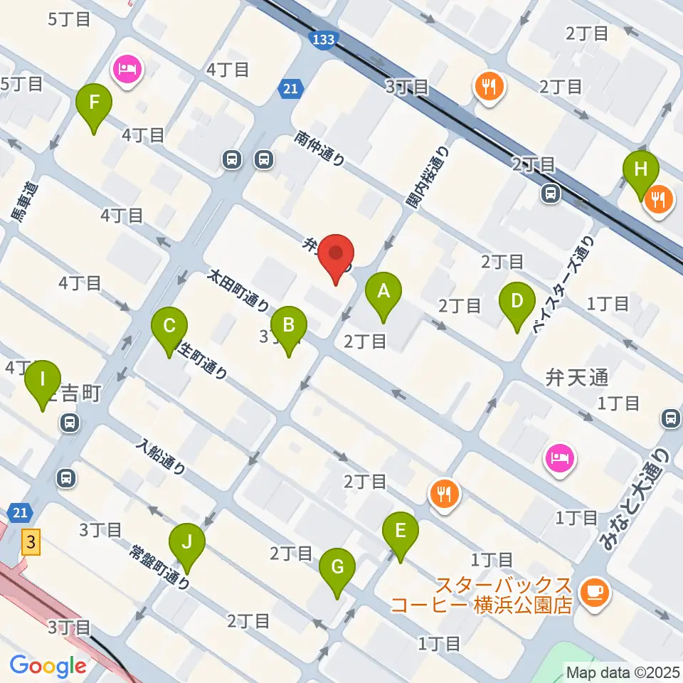 ホムラサウンド横浜スタジオ周辺のコンビニエンスストア一覧地図
