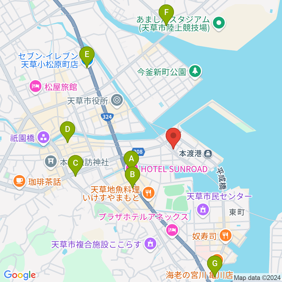 みつばちラジオ周辺のコンビニエンスストア一覧地図