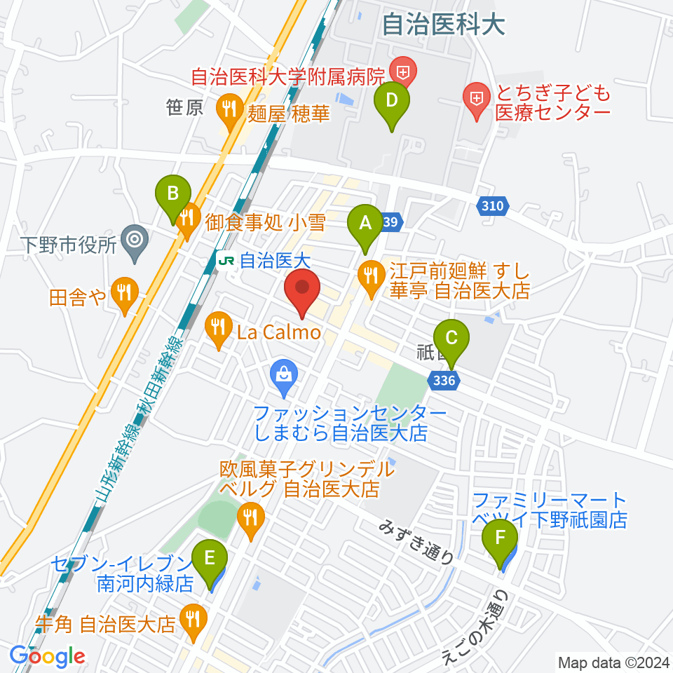 FMゆうがお周辺のコンビニエンスストア一覧地図