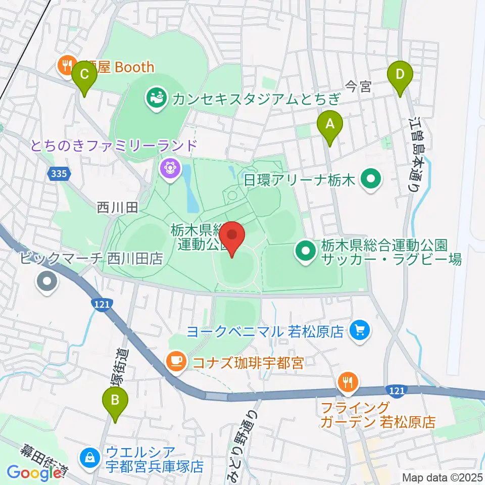 エイジェックスタジアム周辺のコンビニエンスストア一覧地図