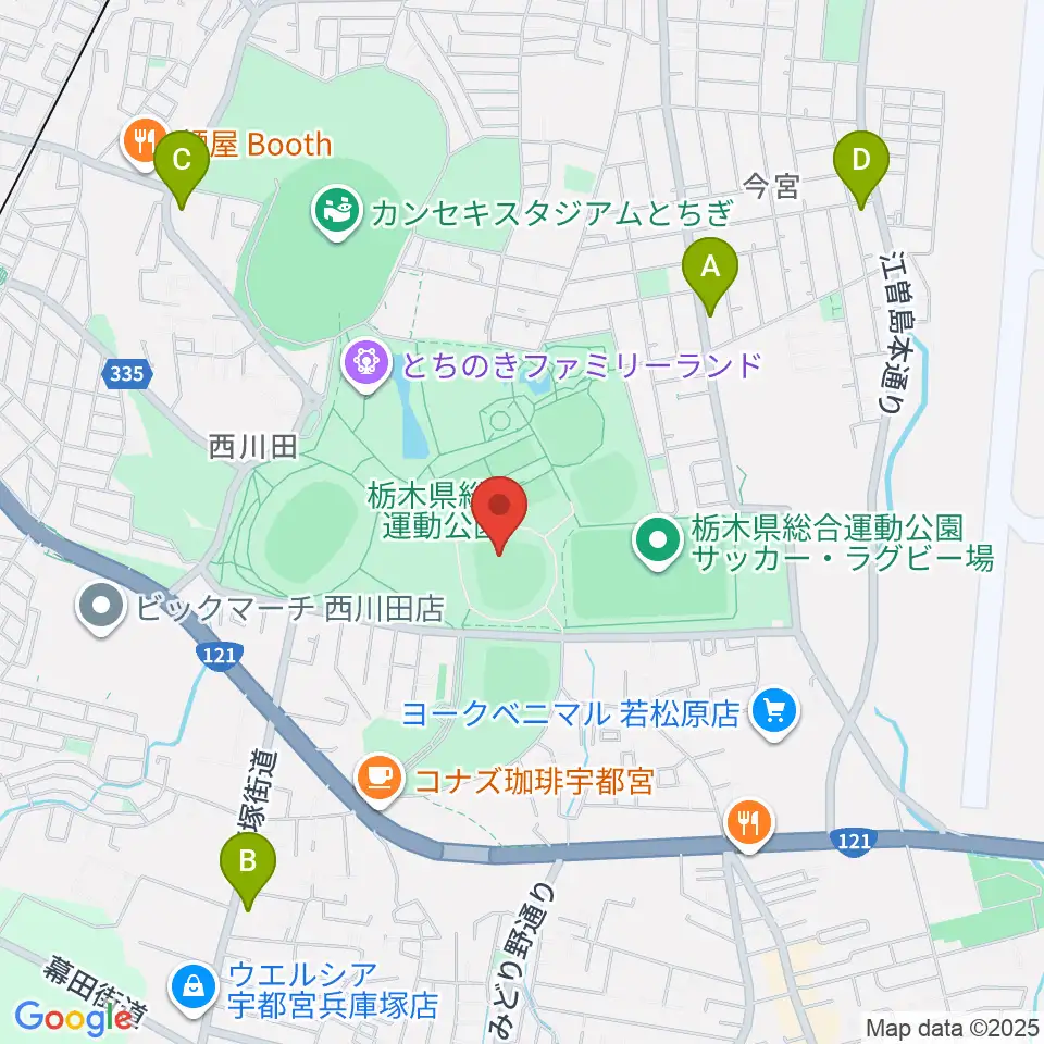 エイジェックスタジアム周辺のコンビニエンスストア一覧地図