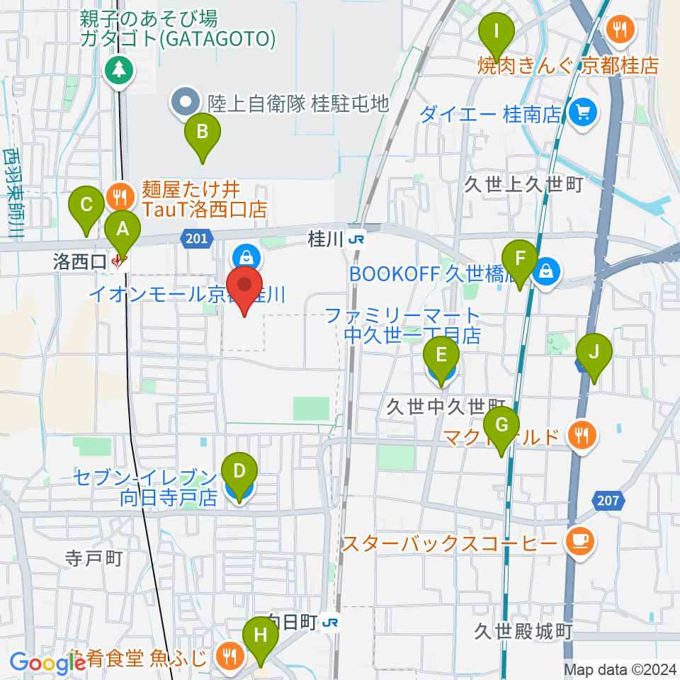 FMおとくに周辺のコンビニエンスストア一覧地図