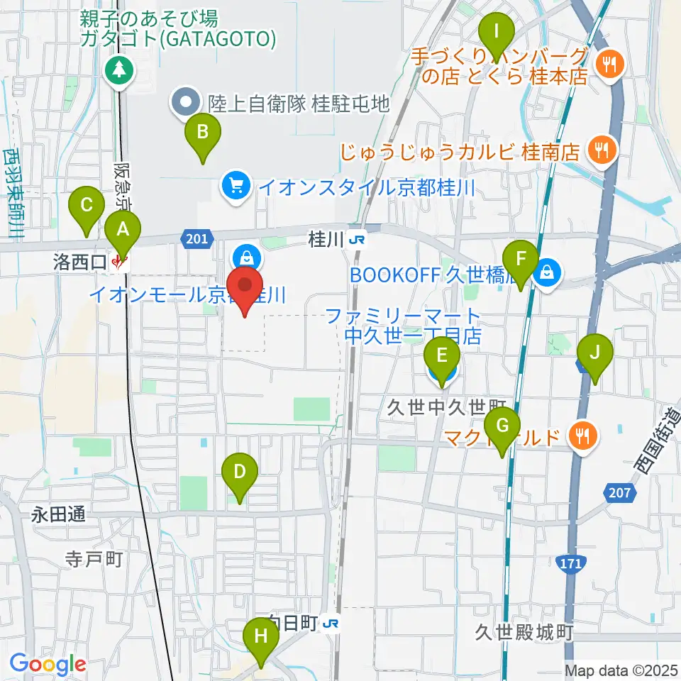 FMおとくに周辺のコンビニエンスストア一覧地図