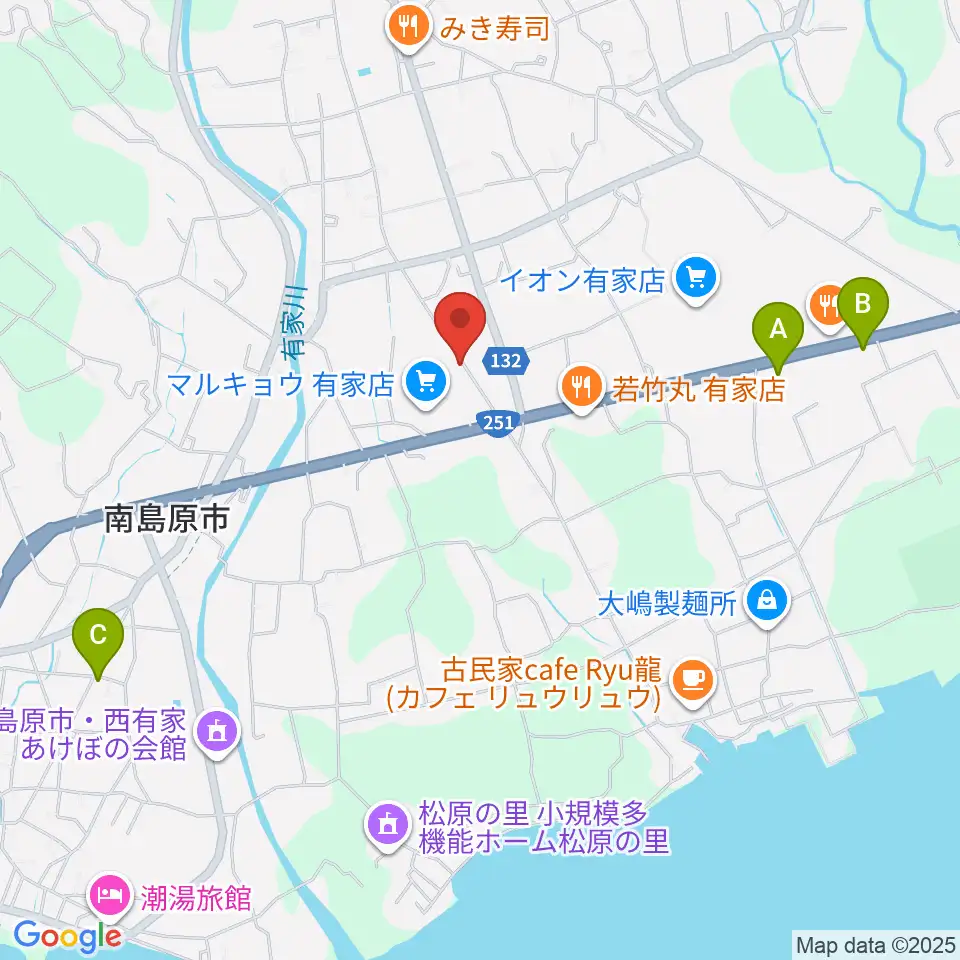 FMひまわり周辺のコンビニエンスストア一覧地図