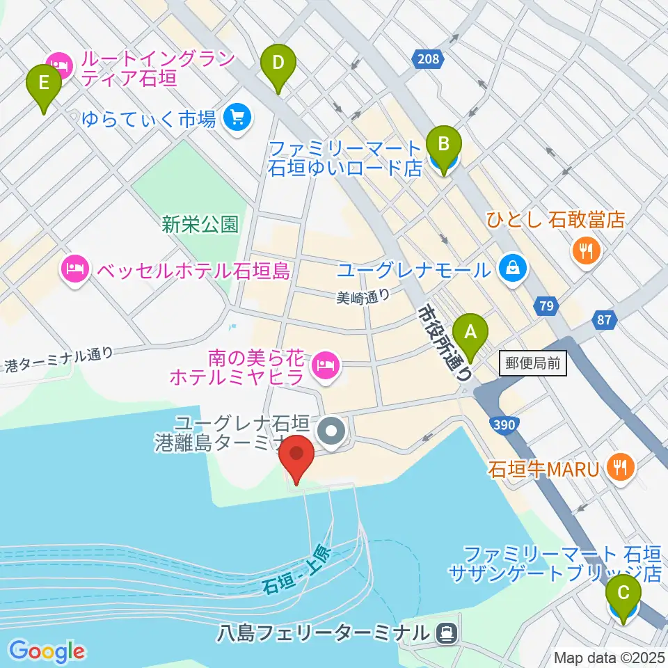 星ノ海プラネタリウム周辺のコンビニエンスストア一覧地図