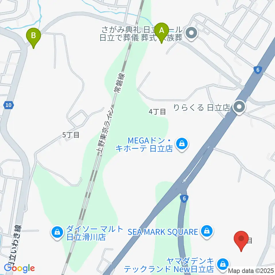 シネマサンライズ周辺のコンビニエンスストア一覧地図