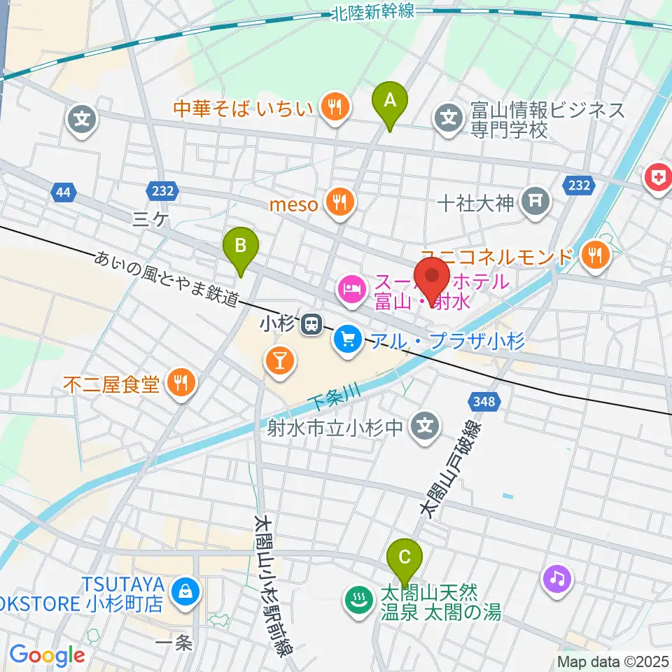 救急薬品市民交流プラザ QQPlaza周辺のコンビニエンスストア一覧地図