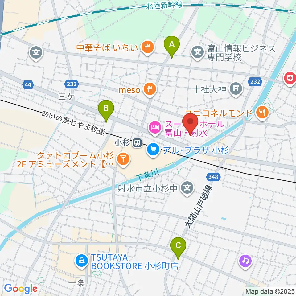 救急薬品市民交流プラザ QQPlaza周辺のコンビニエンスストア一覧地図